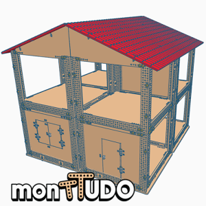 monTTUDO Casa Sobrado – Kit de Arquivos para Maquete de Automação Residencial (Corte Laser + Impressão 3D)
